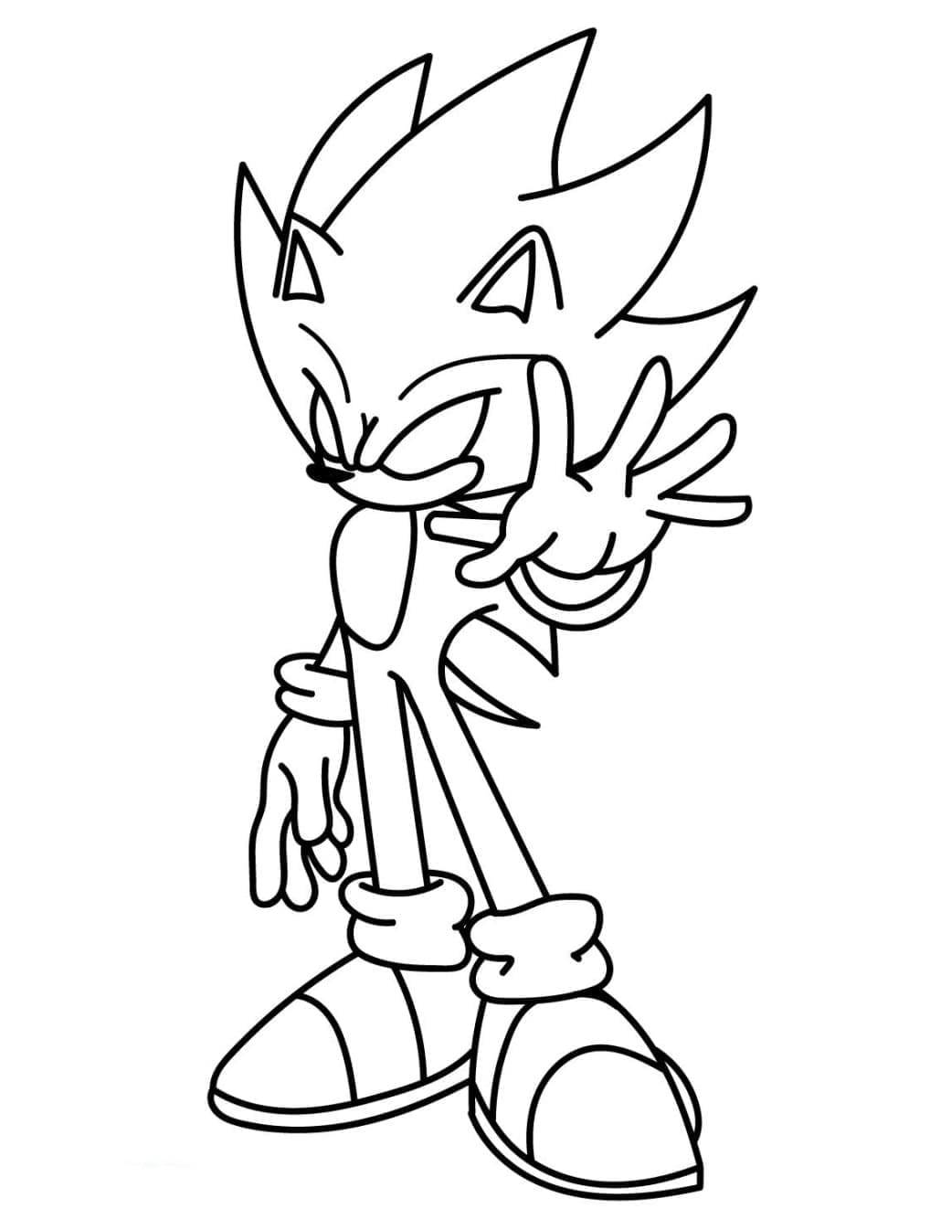 Desenho gratuito Sonic Sombrio #222171 da colecao Videogames para imprimir