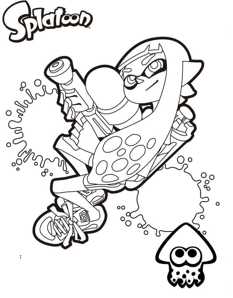 Desenho gratuito Splatoon #186112 da colecao Videogames para imprimir