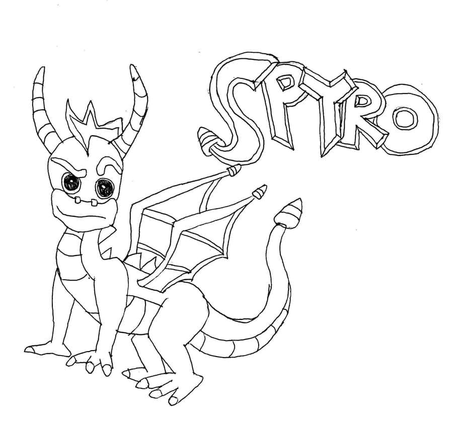 Desenho gratuito Spyro #205127 da colecao Videogames para imprimir