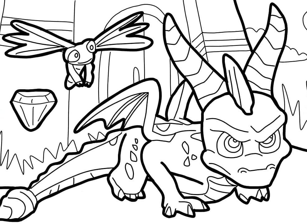 Desenho gratuito Spyro #205129 da colecao Videogames para imprimir