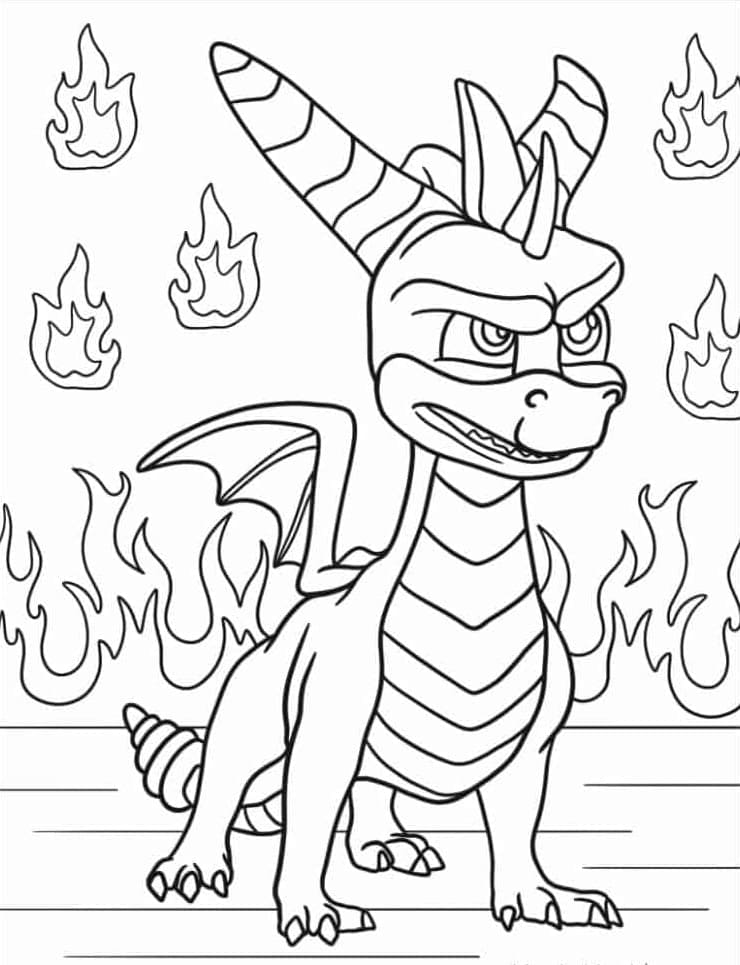 Desenho gratuito Spyro #205146 da colecao Videogames para imprimir