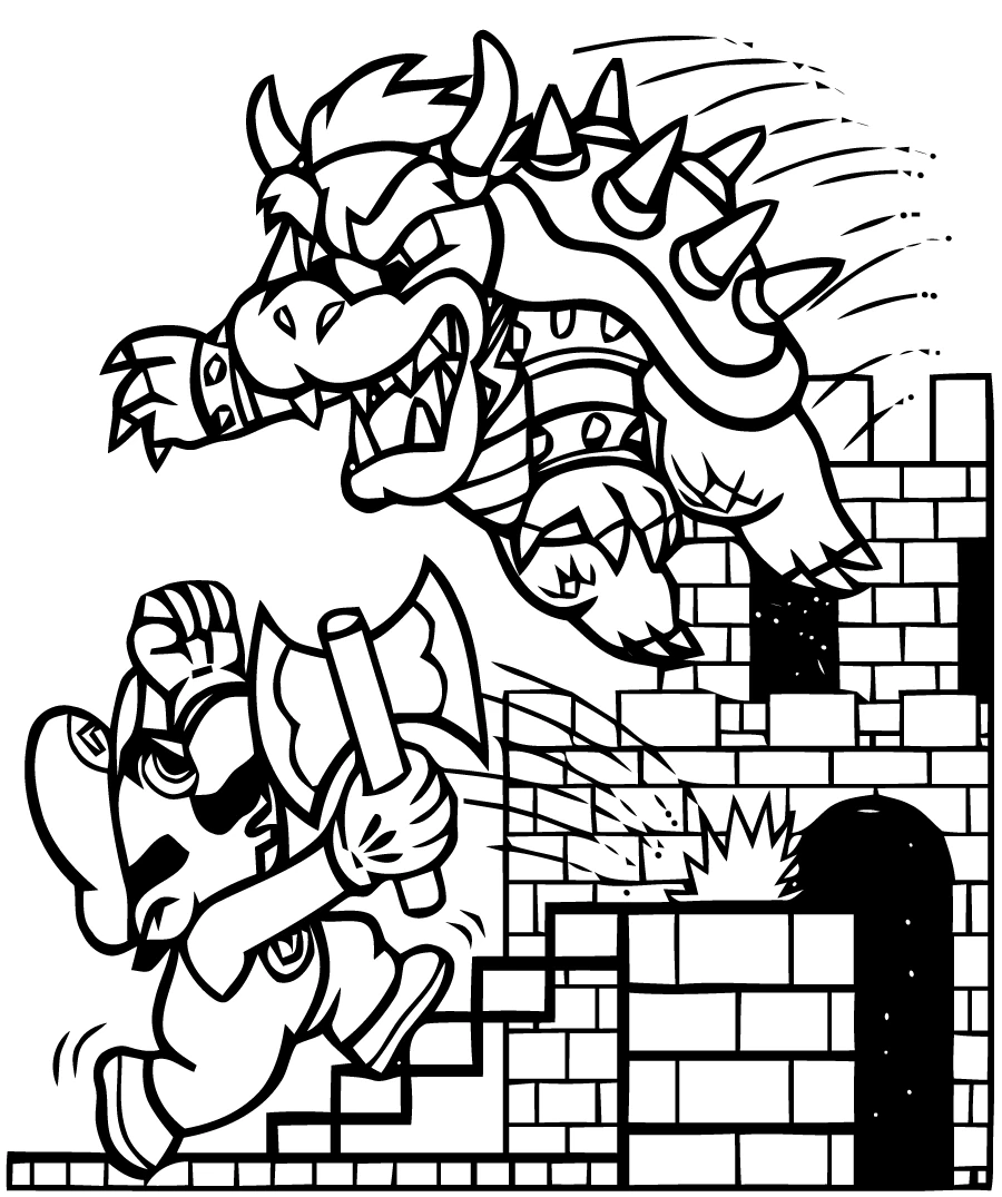 Desenho gratuito Super Mario Bros #153568 da colecao Videogames para imprimir