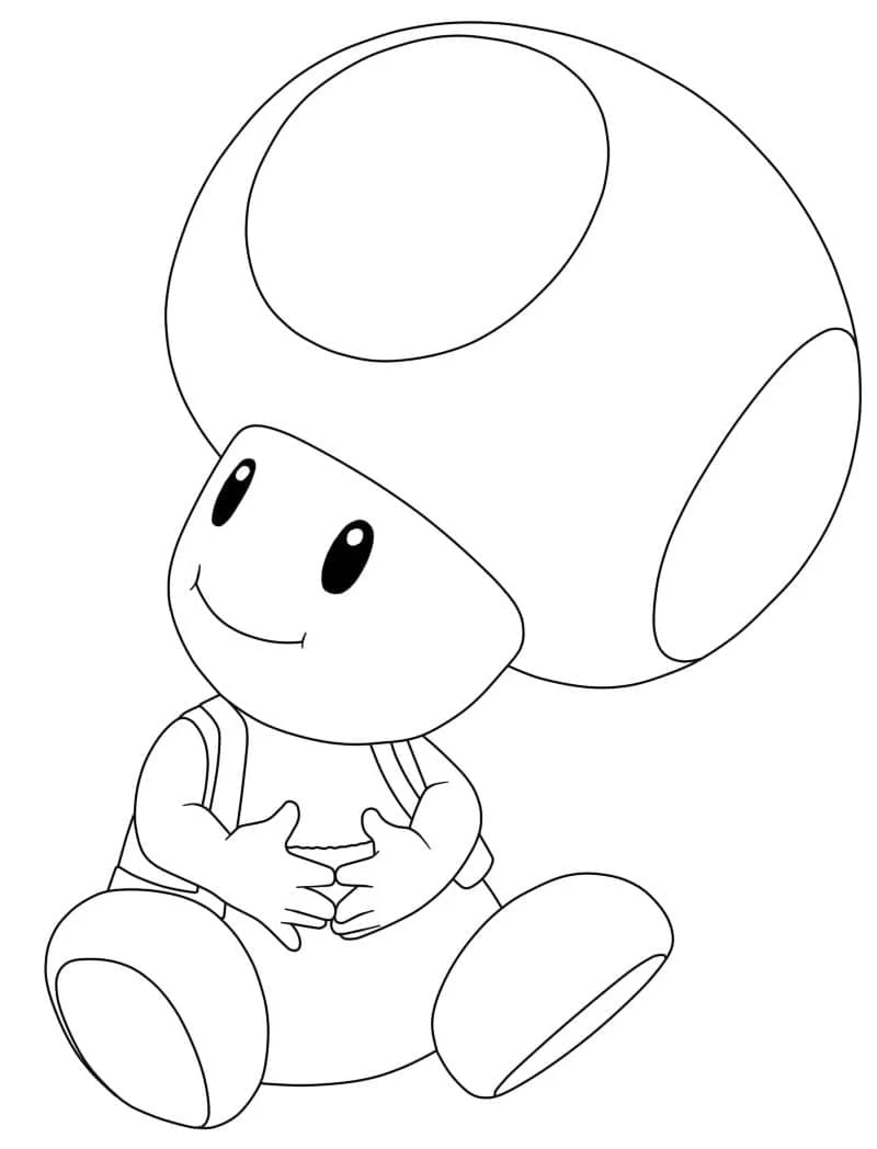 Desenho de Sapo sentado com as mãos na barriga para colorir Desenho de Sapo sentado com as mãos na barriga para colorir