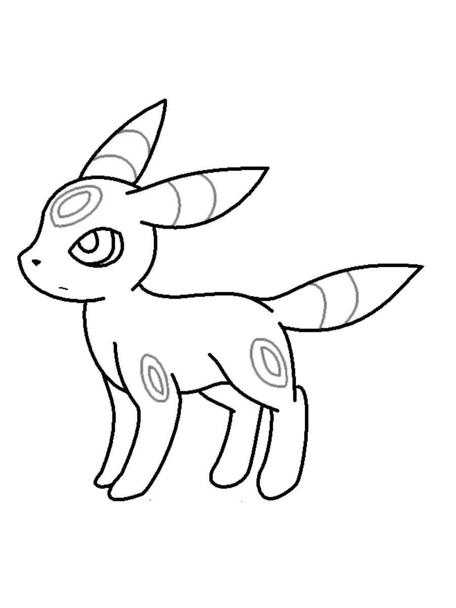 Desenho gratuito Umbreon #181554 da colecao Videogames para imprimir