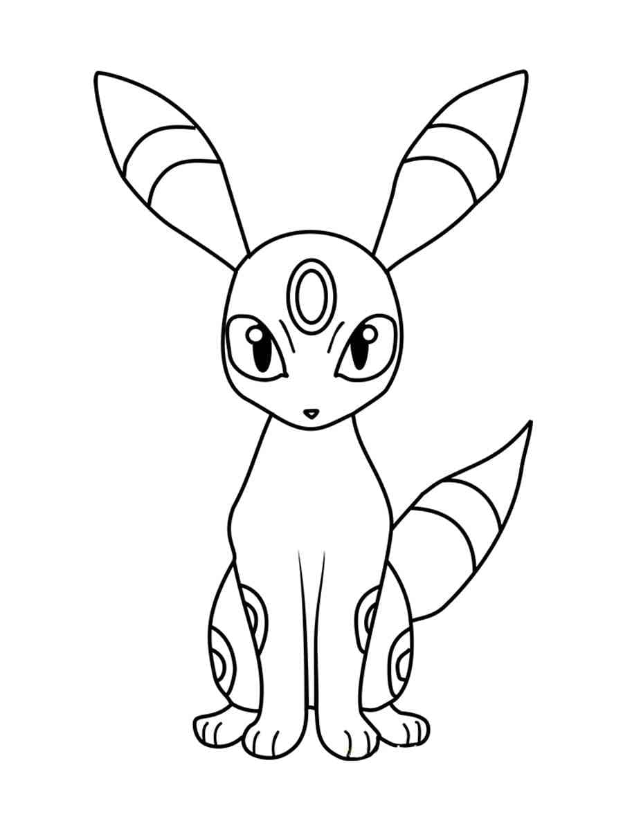 Página para colorir: Umbreon (Videogames) #181559 - Páginas para Colorir Imprimíveis Gratuitamente