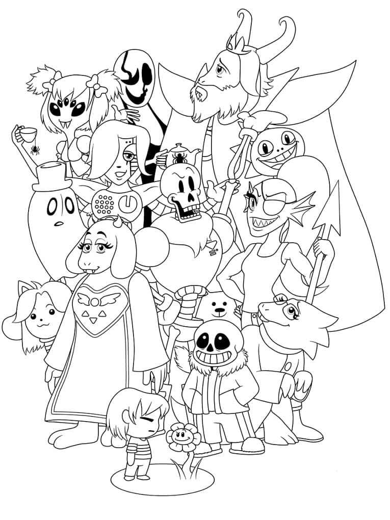 Desenho gratuito Undertale #213627 da colecao Videogames para imprimir
