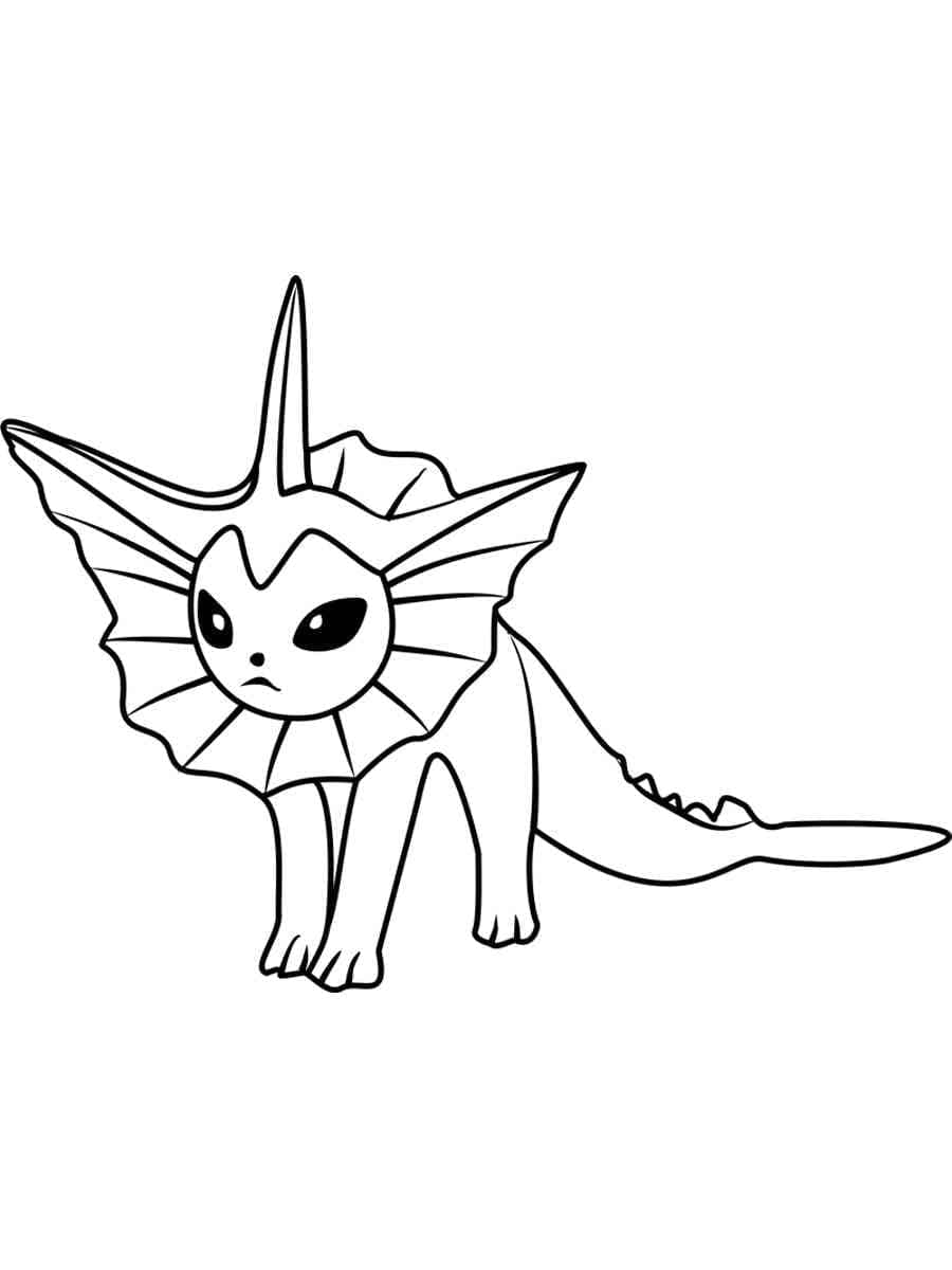 Desenho gratuito Vaporeon #184358 da colecao Videogames para imprimir