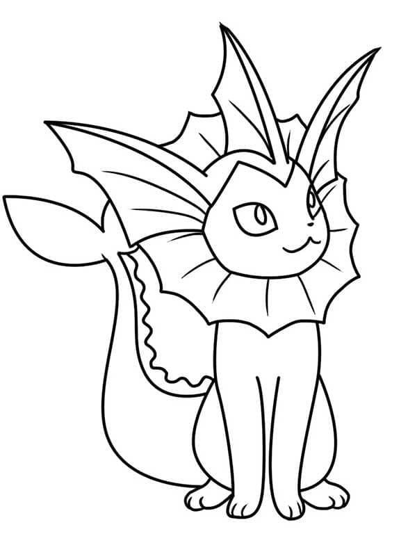 Desenho gratuito Vaporeon #184363 da colecao Videogames para imprimir