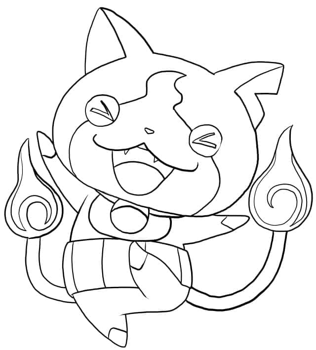 Desenho gratuito Yo-kai Watch #196880 da colecao Videogames para imprimir