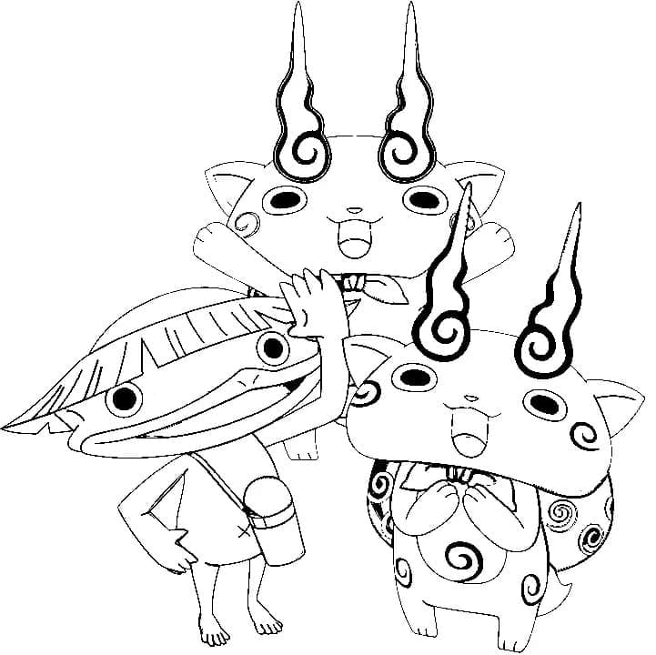 Desenho gratuito Yo-kai Watch #196895 da colecao Videogames para imprimir
