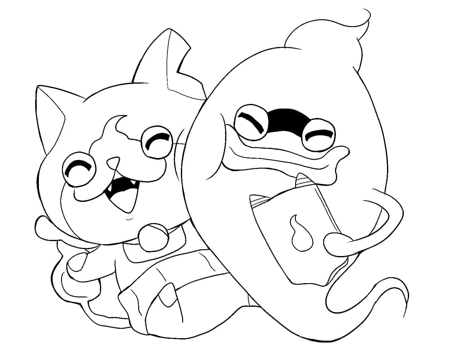 Desenho gratuito Yo-kai Watch #196902 da colecao Videogames para imprimir