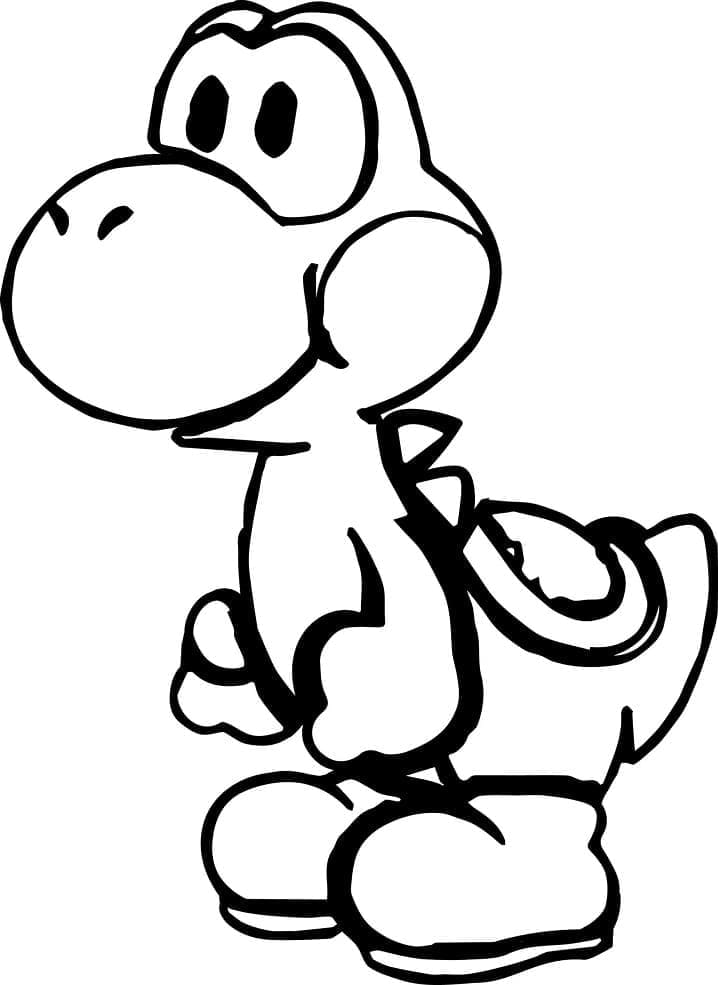 Desenho gratuito Yoshi #195213 da colecao Videogames para imprimir