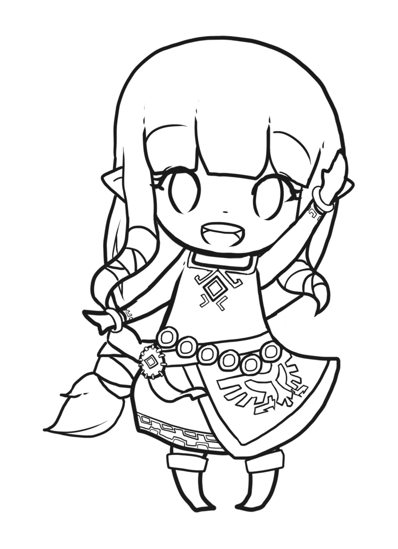 Desenho gratuito Zelda #113225 da colecao Videogames para imprimir