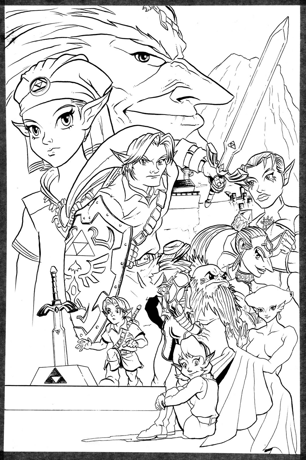Desenho gratuito Zelda #113256 da colecao Videogames para imprimir